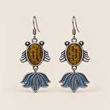 Amber Rhythm handmade fish earrings, front pair