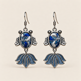 Azure Cadence handmade fish earrings, front pair