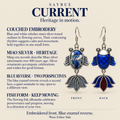 Azure Cadence handmade fish earrings, craft story