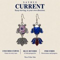 Lilac Nocturne handmade fish earrings, collection meaning