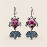 Petal Reverie handmade fish earrings, front pair