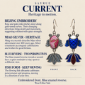 Rose Harmony handmade fish earrings, craft story