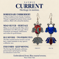 Scarlet Reverie handmade fish earrings, craft story